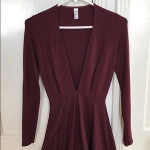 American Apparel Maroon Dress (Small)